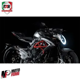 MF4501 Kit Specchietti Retrovisori FAR Cruiser Nero Omologati Universale Moto 2