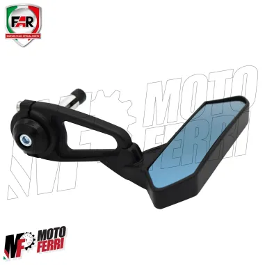 MF4518 Specchietti Bar End da Manubrio FAR F1 Nero Universale per Moto Scooter