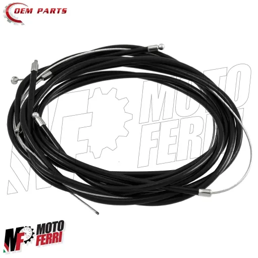 Kit Cavi Corde Assemblati Fili Freno Gas Guaina Nera Piaggio 50 Si / Si FL2