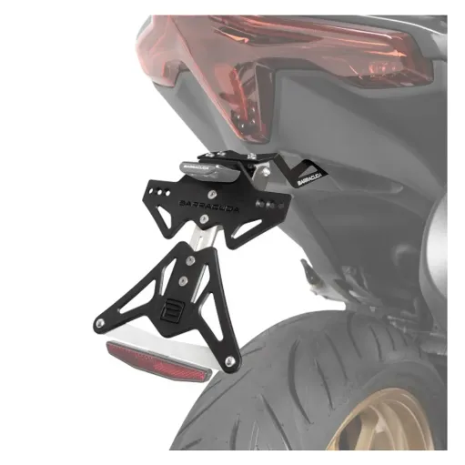 MF4527 Portatarga Barracuda Sportivo Regolabile per Yamaha TMax 560 2022 / 2024