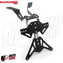 MF4527 Portatarga Barracuda Sportivo Regolabile per Yamaha TMax 560 2022 / 2024 2