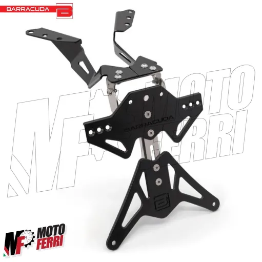 MF4527 Portatarga Barracuda Sportivo Regolabile per Yamaha TMax 560 2022 / 2024
