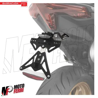 MF4527 Portatarga Barracuda Sportivo Regolabile per Yamaha TMax 560 2022 / 2024