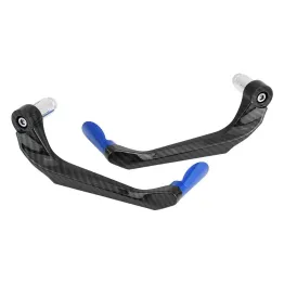 MF4533 - Protezione Leva Freno Frizione Blu Carbon Look Universale Moto Scooter