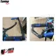 MF4533 - Protezione Leva Freno Frizione Blu Carbon Look Universale Moto Scooter