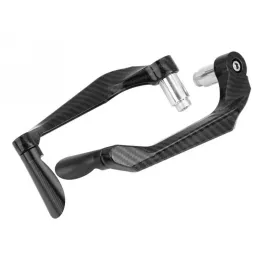 MF4530 - Protezione Leva Freno Frizione Nero Carbon Look Universale Moto Scooter