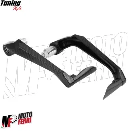 MF4530 - Protezione Leva Freno Frizione Nero Carbon Look Universale Moto Scooter 2