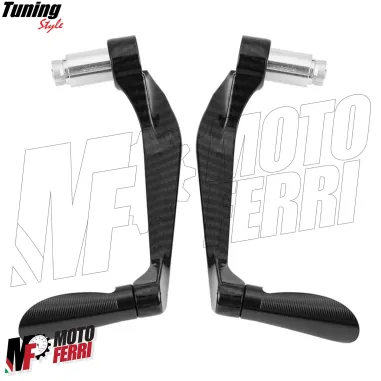 MF4530 - Protezione Leva Freno Frizione Nero Carbon Look Universale Moto Scooter