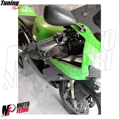 MF4530 - Protezione Leva Freno Frizione Nero Carbon Look Universale Moto Scooter