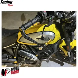 MF4531 Protezione Leva Freno Frizione Oro Carbon Look Universale Moto Scooter 2