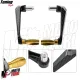 MF4534 Protezione Leva Freno Frizione Oro Carbon Look Universale Moto Scooter