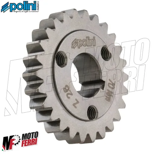 MF4548 Ingranaggio Polini 26 Denti per Campana Evolution 27 / 69 Vespa Ape 50