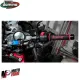 MF4559 - Manopole Domino A450 Nero/Rosso Universale Moto MV Honda Ducati Yamaha