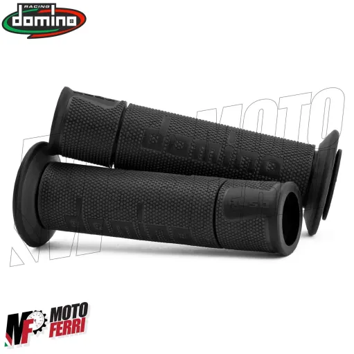 MF4560 Manopole Domino A450 Nero Universale Moto MV Honda Ducati Yamaha Kawasaki