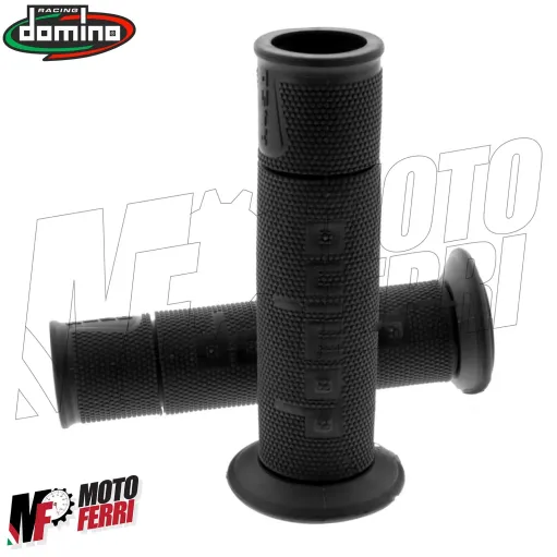 MF4560 Manopole Domino A450 Nero Universale Moto MV Honda Ducati Yamaha Kawasaki