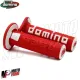 MF4561 Manopole Domino A360 Rosso / Bianco Universali Cross Honda Gasgas KTM