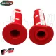MF4561 Manopole Domino A360 Rosso / Bianco Universali Cross Honda Gasgas KTM