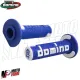 MF4562 Manopole Domino A360 Blu / Bianco Universali Cross Yamaha Honda KTM TM