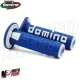 MF4562 Manopole Domino A360 Blu / Bianco Universali Cross Yamaha Honda KTM TM