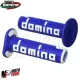 MF4562 Manopole Domino A360 Blu / Bianco Universali Cross Yamaha Honda KTM TM