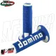 MF4562 Manopole Domino A360 Blu / Bianco Universali Cross Yamaha Honda KTM TM