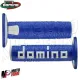 MF4562 Manopole Domino A360 Blu / Bianco Universali Cross Yamaha Honda KTM TM