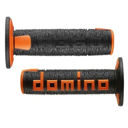 MF4563 Manopole Domino A360 Nero/Arancione Universali Cross KTM Honda Yamaha