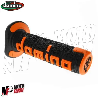 MF4563 Manopole Domino A360 Nero/Arancione Universali Cross KTM Honda Yamaha