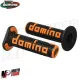 MF4563 Manopole Domino A360 Nero/Arancione Universali Cross KTM Honda Yamaha