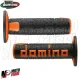 MF4563 Manopole Domino A360 Nero/Arancione Universali Cross KTM Honda Yamaha