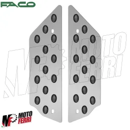 MF4570 Pedane Poggiapiedi Yamaha TMax 500 mod 2008 2009 2010 2011 Acciaio FACO 2