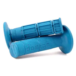 MF2828 - Manopole Domino Azzurro Soft Grips Universali per Moto Cross Yamaha TM