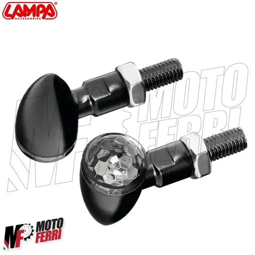 MF4574 Frecce Led Lampa Drop in Metallo Universali Moto Cafe' Racer Omologate