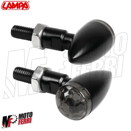 MF4574 Frecce Led Lampa Drop in Metallo Universali Moto Cafe' Racer Omologate