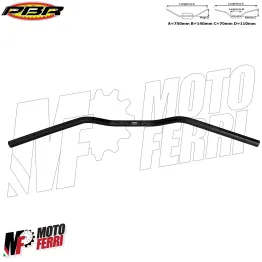 MF4576 Manubrio Piega Bassa Nero Opaco PBR 22 mm / 750 mm Universale Moto Naked 2
