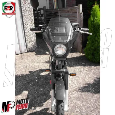MF3865 Cupolino FAR Faro Tondo Universale Ciclomotore Moto Cross Enduro Epoca