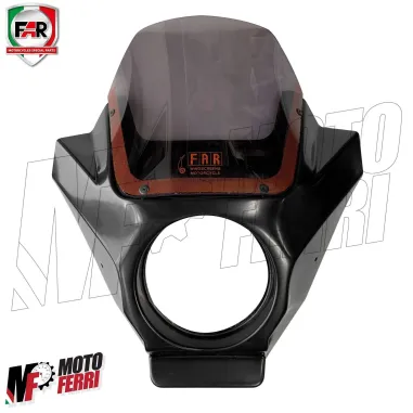 MF3865 Cupolino FAR Faro Tondo Universale Ciclomotore Moto Cross Enduro Epoca