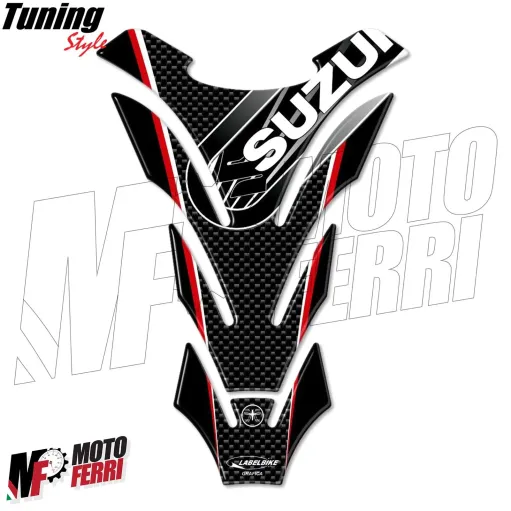 MF4587 Adesivo Protezione Paraserbatoio Suzuki Resina 3D Carbon Look 14x20cm
