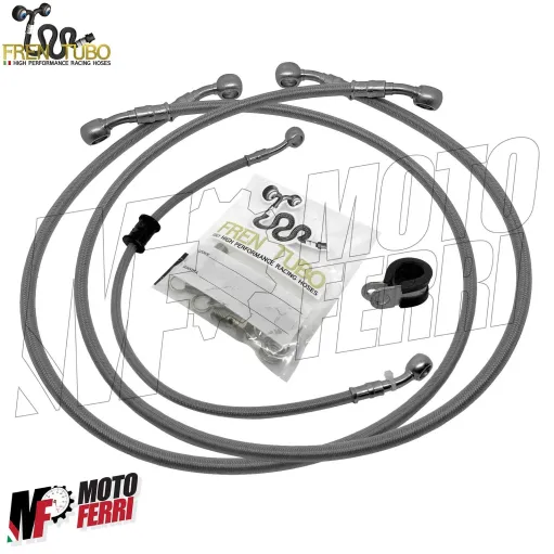 MF4589 Tubi in Treccia Diretti Anteriori Fren Tubo Kawasaki Z1000 mod 2007/2009