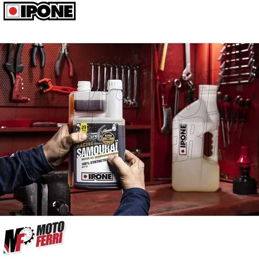 MF3029 - 1 Lt Olio Motore Miscela Ipone Samourai Sintetico Mix Universale 2T