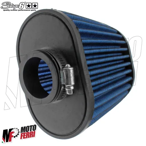 MF4602 Filtro Aria Cono Stage6 Drag Race Blu 49mm per Polini PWK 24 26 28 30