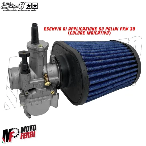 MF4603 Filtro Aria Cono Stage6 Drag Race Arancione 49mm per PWK 24 26 28 30