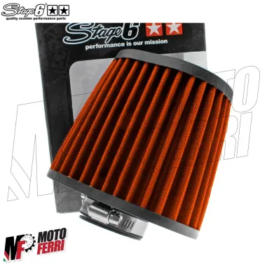 MF4603 Filtro Aria Cono Stage6 Drag Race Arancione 49mm per PWK 24 26 28 30