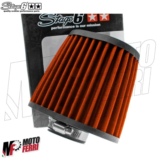 MF4603 Filtro Aria Cono Stage6 Drag Race Arancione 49mm per PWK 24 26 28 30