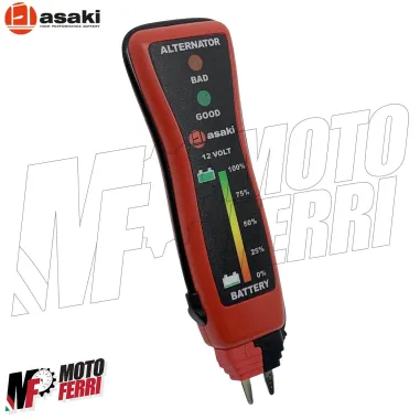 MF4605 Tester Batteria Moto Scooter 12V Tensione Voltimetro Universale