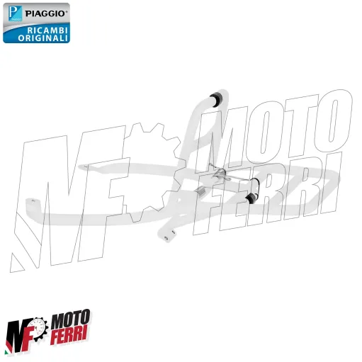 MF4608 - Portapacchi Posteriore Bianco Originale per Vespa Sprint Justin Bieber