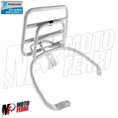 MF4608 - Portapacchi Posteriore Bianco Originale per Vespa Sprint Justin Bieber