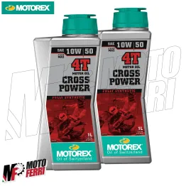 MF4618 - 2 Lt Olio Motorex Cross Power 10W50 Sintetico 4T MA2 Motocross Moto KTM 2