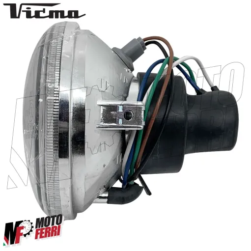 MF4619 - Fanale Anteriore Vicma Dm 120 Universale per Moto Ciclomotore D'Epoca