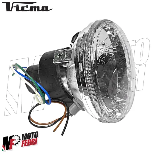 MF4619 - Fanale Anteriore Vicma Dm 120 Universale per Moto Ciclomotore D'Epoca